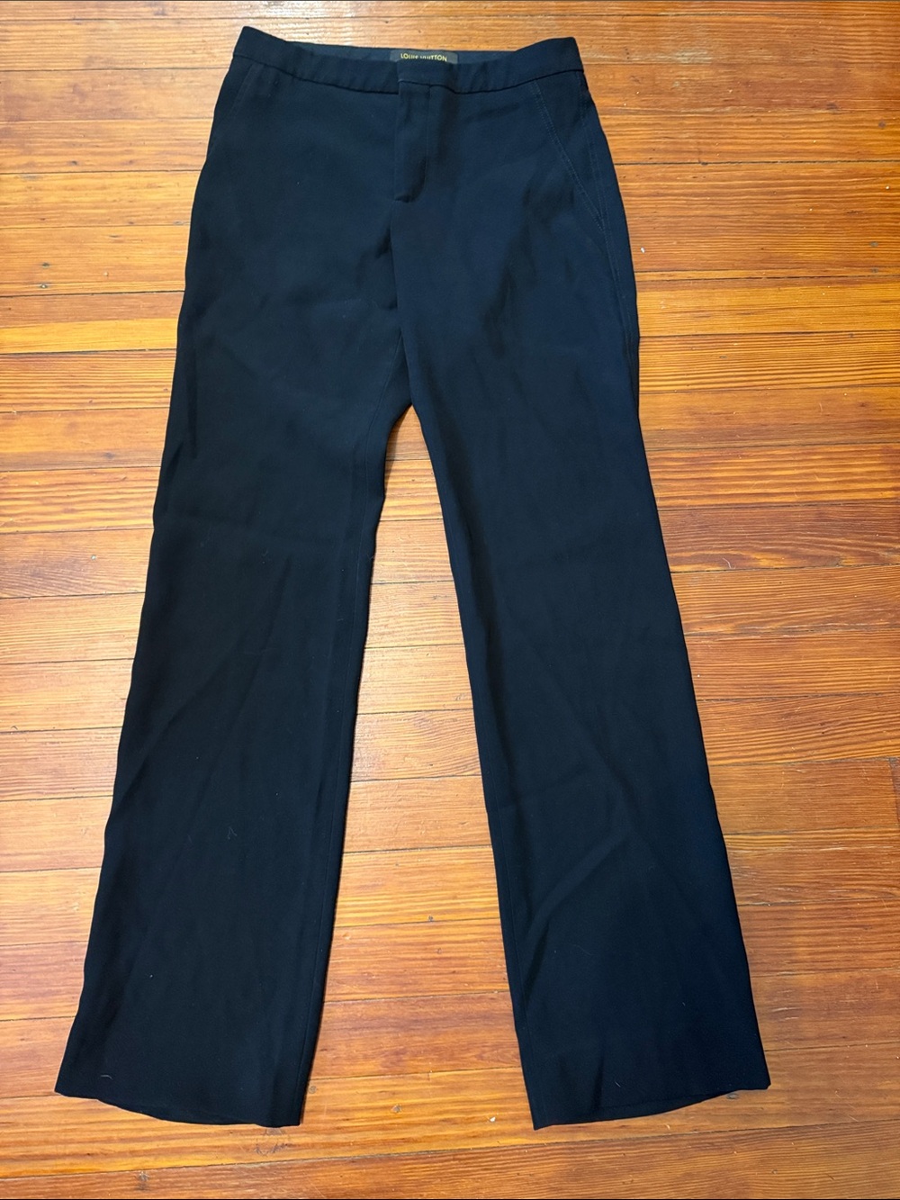 Authentic Louis Vuitton Black Straight-Leg Dress Pants size 38